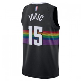 NBA Mænd Trøje Denver Nuggets Nikola Jokic 2025-26 Nike City Edition Sort Swingman